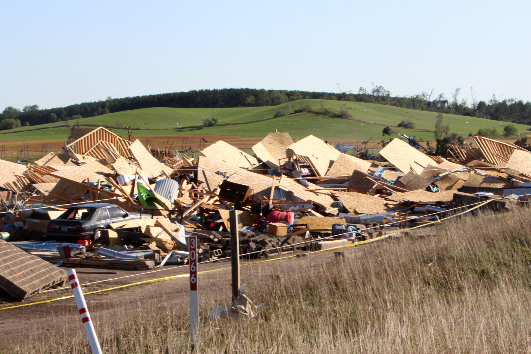 Tornado damage in near Wheaton/Elk Mound 9-25